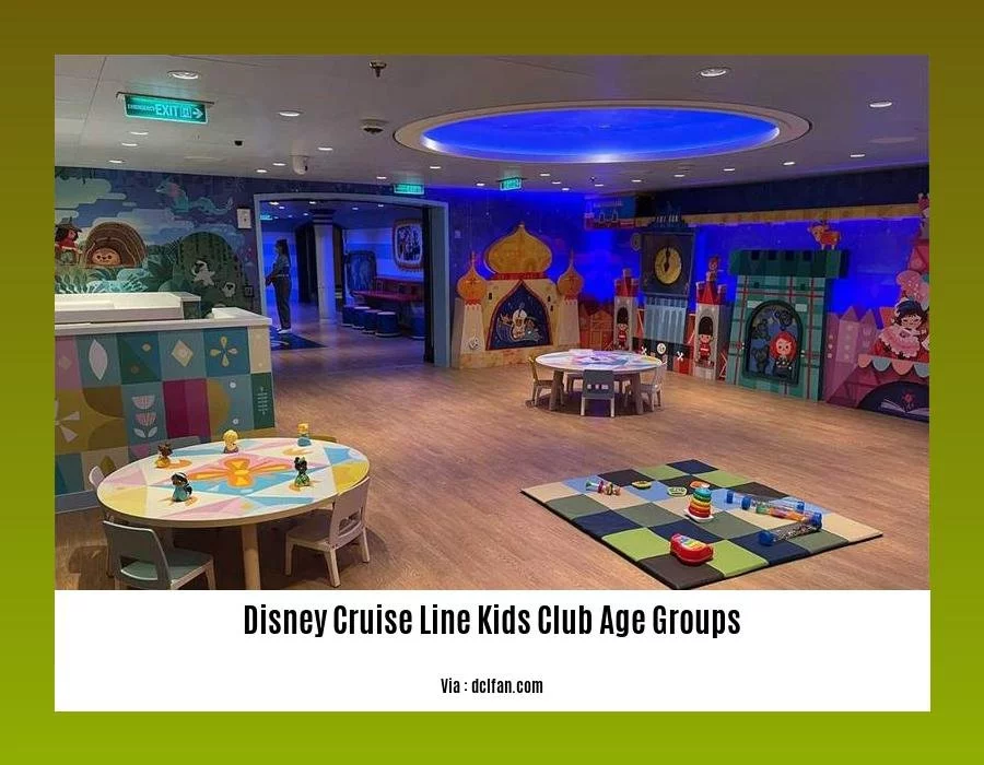 disney cruise line kids club age groups